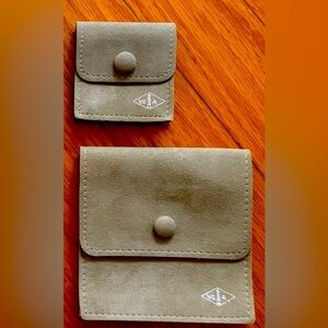 Authentic NEW small and Medium Van Cleef & Arpels Soft 2 Pouches bundle